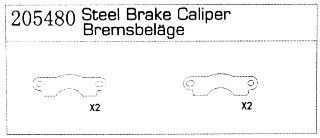 205480 Bremsbel�ge Specter Two Carson