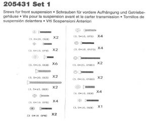 205431 Schraubeset  Specter
