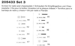 205433 Schraubenset 3 Specter