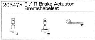 205478 Bremshebelset Specter Two Carson