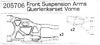 205706 Querlenkerset Vorn Specter Two Carson