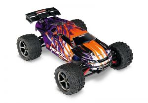 TRX E-REVO 4X4 VXL PURPLE/VIOLETT RTR+12V-LADER+AKKU 1/16 4WD RACING TRUCK BRUSHLESS