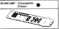 500405287 Chassisplatte Mittelteil