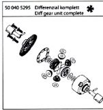 500405295 Differenzial vorn oder hinten ohne Hlle