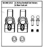 500405352 X10EB Achsschenkel hinten Set DIRTWARRIOR