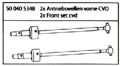 500405348 X10EB Antriebswellen vorn DIRTWARRIOR